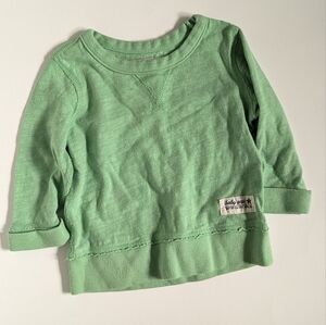 Neon Green Kids Distressed Long Sleeve Shirt